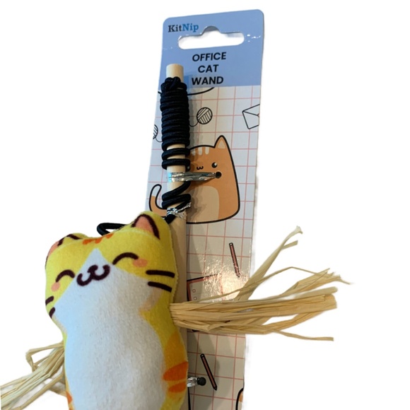 KitNip Kitty Cat Interactive Wand Catnip Filled Plush Bell Ring New Lot of 3 Toy - Picture 6 of 11